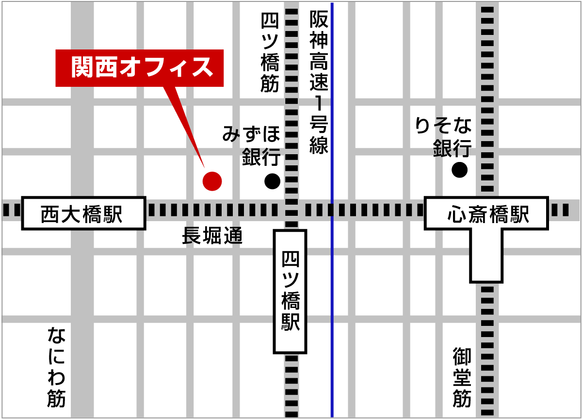 セコムトラストシステムズ株式会社 関西オフィス地図