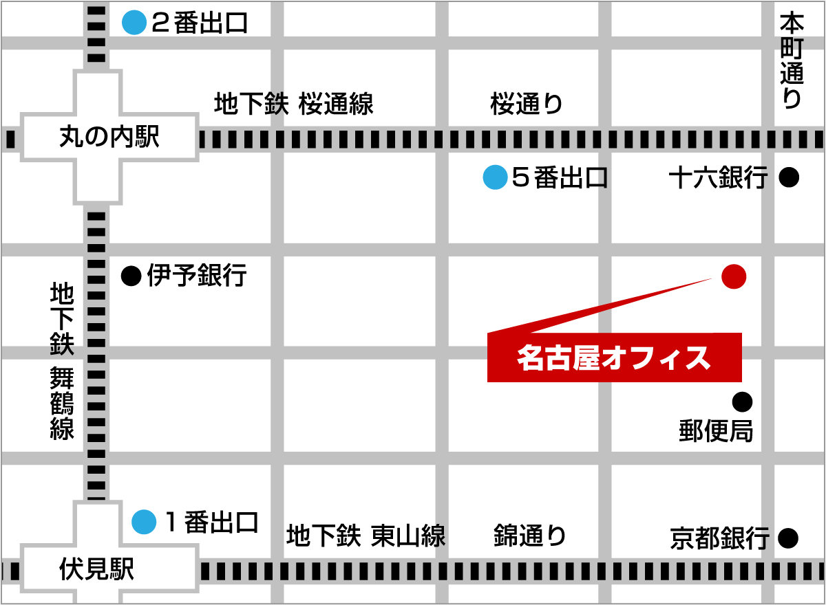 セコムトラストシステムズ株式会社 名古屋オフィス地図