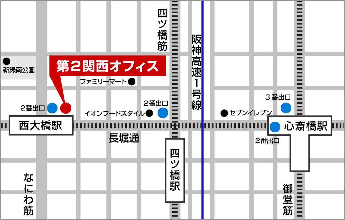 セコムトラストシステムズ株式会社 第2関西オフィス地図