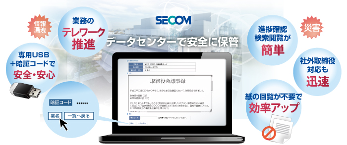 議事録電子化サービス・データセンターで安全に保管