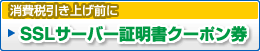 消費税引き上げ前にSSLサーバー証明書クーポン券