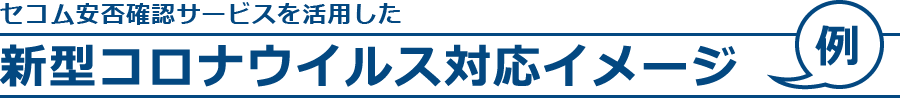 セコム安否サービスを活用した新型コロナウイルス対応イメージ