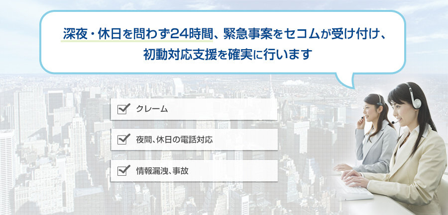 初動オペレーションサービス　イメージ